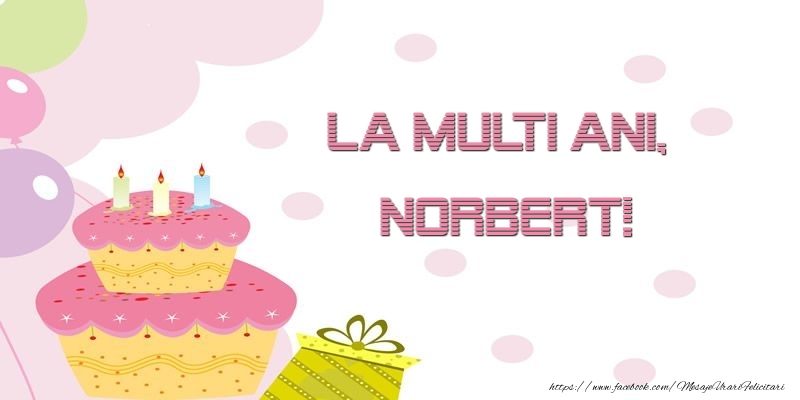 Felicitari de zi de nastere - La multi ani, Norbert!