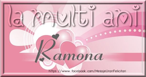 Felicitari de zi de nastere - La multi ani Ramona