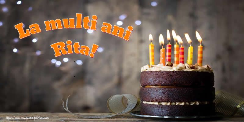 Felicitari de zi de nastere - Tort | La multi ani Rita!
