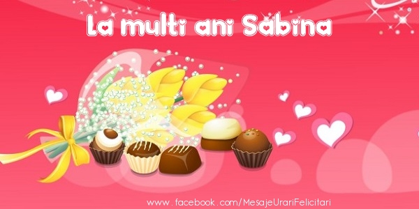 Felicitari de zi de nastere - La multi ani Sabina