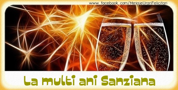 Felicitari de zi de nastere - La multi ani Sanziana