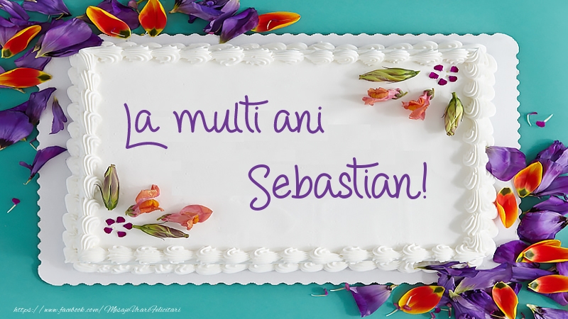 Felicitari de zi de nastere -  Tort La multi ani Sebastian!