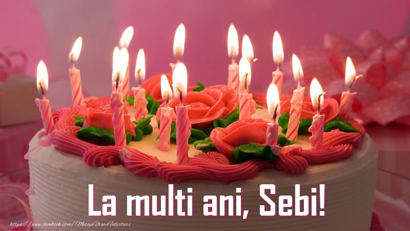  Felicitari de zi de nastere - Tort | La multi ani, Sebi!