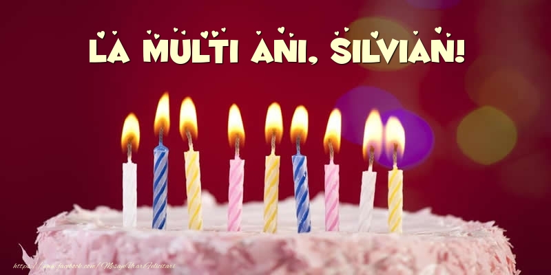 Felicitari de zi de nastere -  Tort - La multi ani, Silvian!