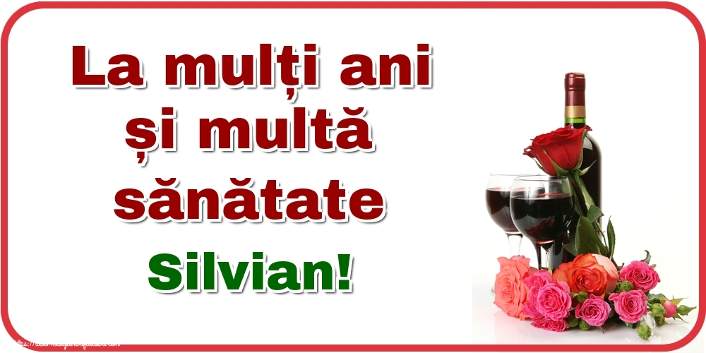 Felicitari de zi de nastere - Flori & Sampanie | La mulți ani și multă sănătate Silvian!