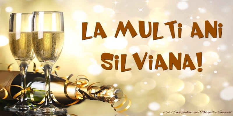 Felicitari de zi de nastere -  Sampanie - La multi ani, Silviana!