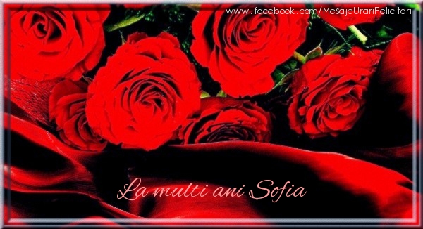 Felicitari de zi de nastere - Flori | La multi ani Sofia