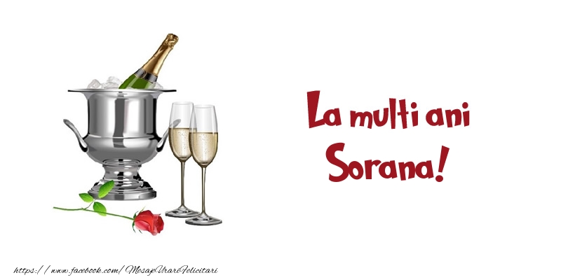Felicitari de zi de nastere - Sampanie | La multi ani Sorana!