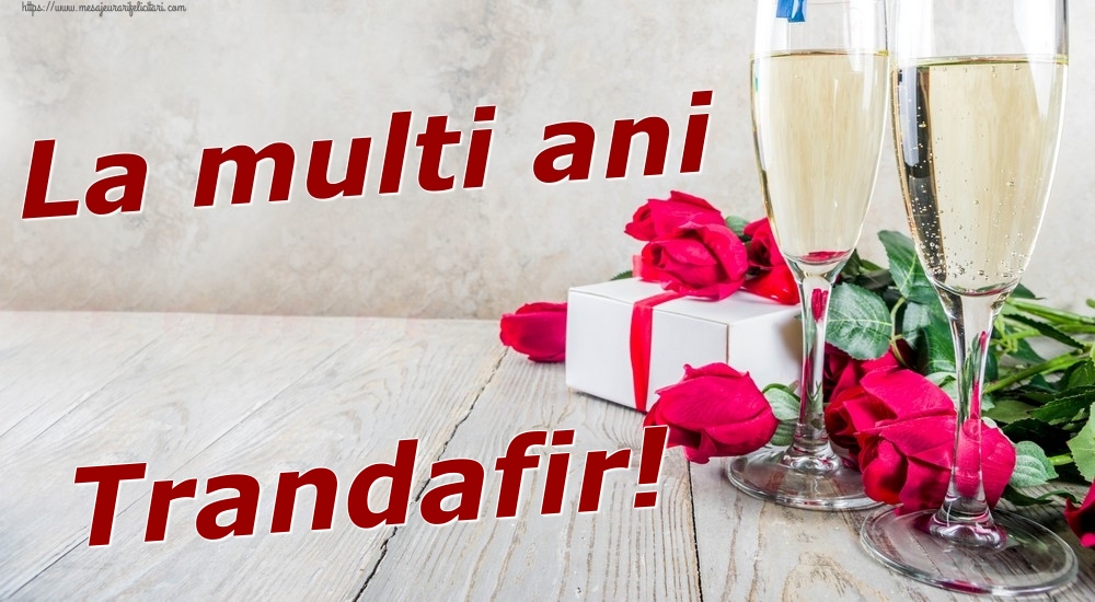 Felicitari de zi de nastere - Sampanie & Trandafiri | La multi ani Trandafir!