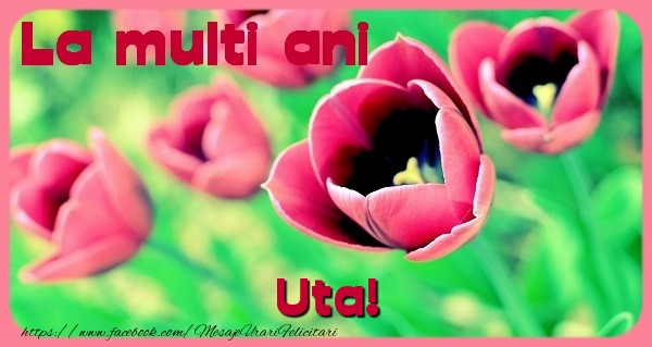 Felicitari de zi de nastere - Flori & Lalele | La multi ani Uta