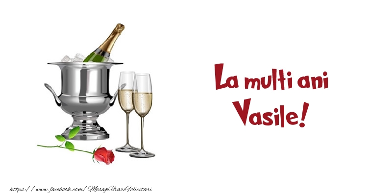 Felicitari de zi de nastere - Sampanie | La multi ani Vasile!