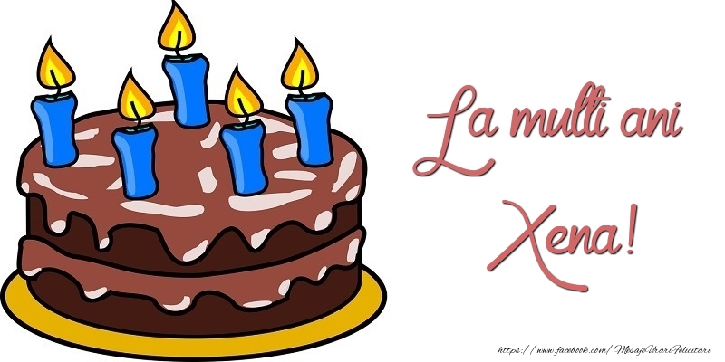 Felicitari de zi de nastere - Tort | La multi ani, Xena!