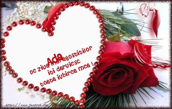 Felicitari Ziua indragostitilor - ❤️❤️❤️ Inimioare & Trandafiri | Ada de ziua Indragostitilor  iti daruiesc  toata iubirea mea !
