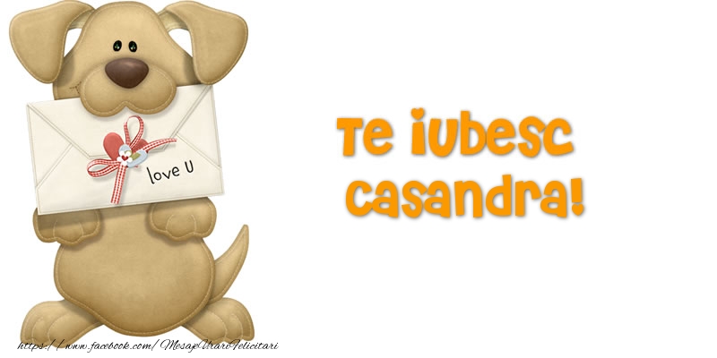 Felicitari Ziua indragostitilor - Te iubesc Casandra!