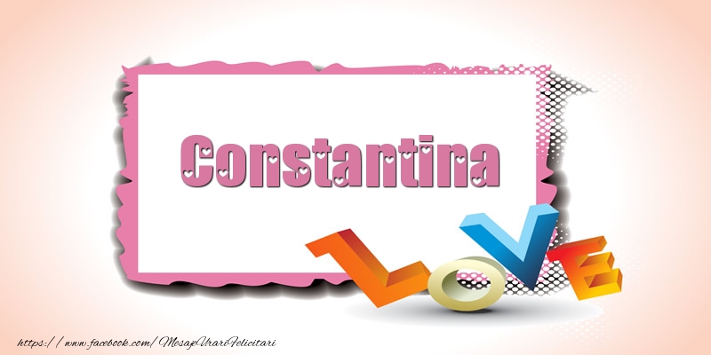 Felicitari Ziua indragostitilor - I Love You | Constantina Love