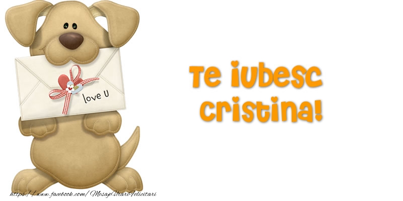 Felicitari Ziua indragostitilor - Te iubesc Cristina!