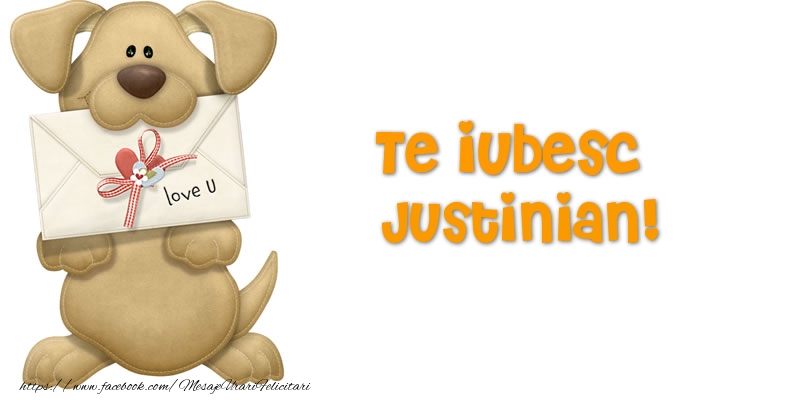 Felicitari Ziua indragostitilor - Te iubesc Justinian!