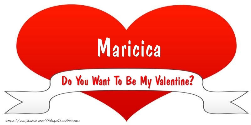 Felicitari Ziua indragostitilor - ❤️❤️❤️ I Love You & Inimioare | Maricica Do You Want To Be My Valentine?