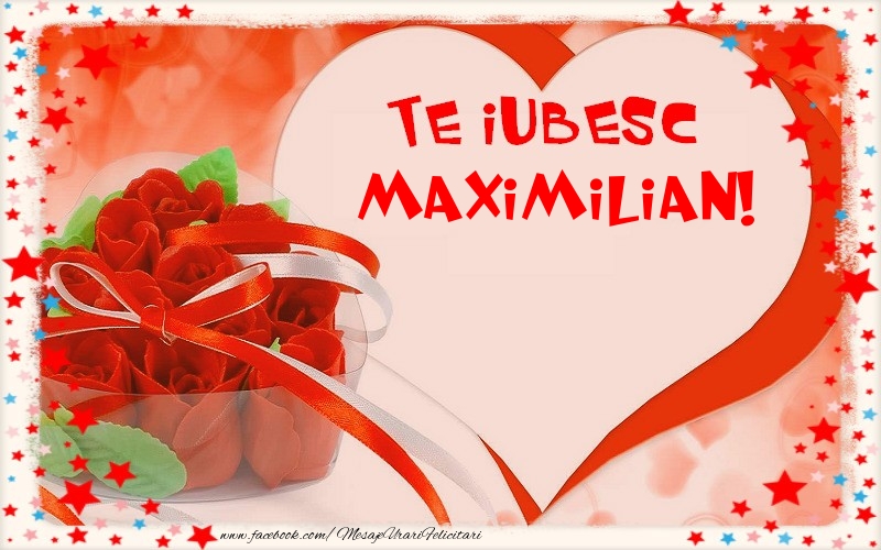 Felicitari Ziua indragostitilor - Te iubesc  Maximilian