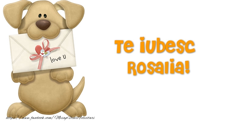 Felicitari Ziua indragostitilor - Te iubesc Rosalia!