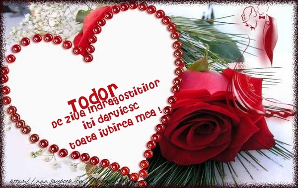 Felicitari Ziua indragostitilor - ❤️❤️❤️ Inimioare & Trandafiri | Todor de ziua Indragostitilor  iti daruiesc  toata iubirea mea !
