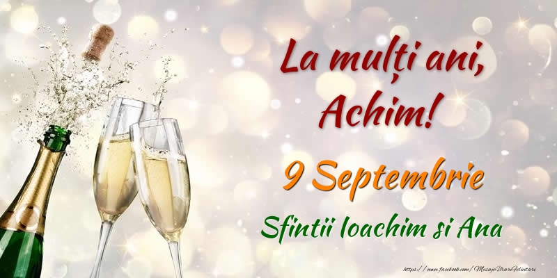 Felicitari de Ziua Numelui - La multi ani, Achim! 9 Septembrie Sfintii Ioachim si Ana