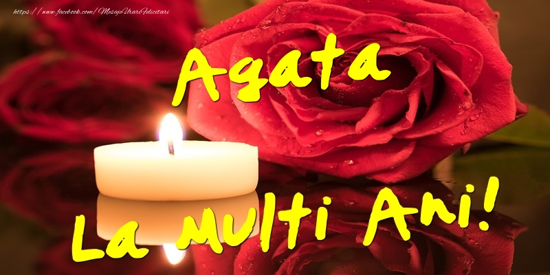 Felicitari de Ziua Numelui - Flori & Trandafiri | Agata La Multi Ani!