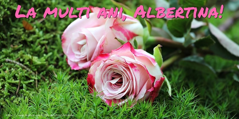 Felicitari de Ziua Numelui - Flori & Trandafiri | La multi ani, Albertina!