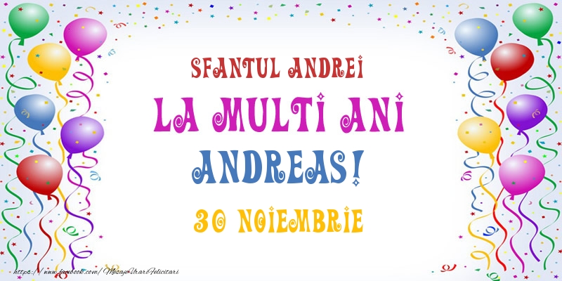 Felicitari de Ziua Numelui - La multi ani Andreas! 30 Noiembrie