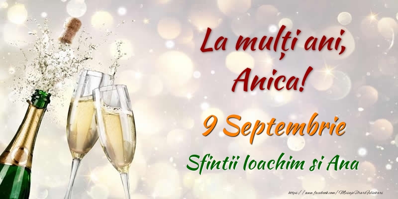 Felicitari de Ziua Numelui - La multi ani, Anica! 9 Septembrie Sfintii Ioachim si Ana