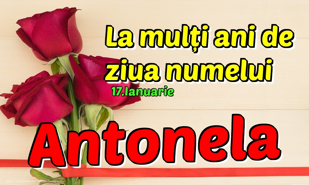 Felicitari de Ziua Numelui - 17.Ianuarie - La mulți ani de ziua numelui Antonela!