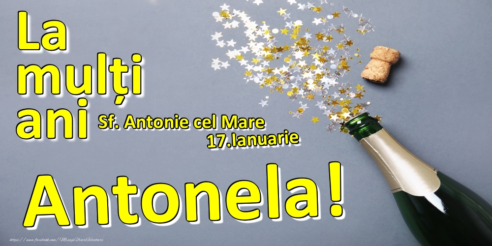 Felicitari de Ziua Numelui - 17.Ianuarie - La mulți ani Antonela!  - Sf. Antonie cel Mare