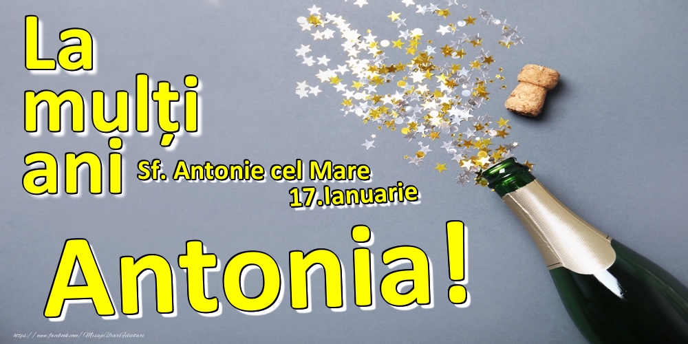 Felicitari de Ziua Numelui - 17.Ianuarie - La mulți ani Antonia!  - Sf. Antonie cel Mare