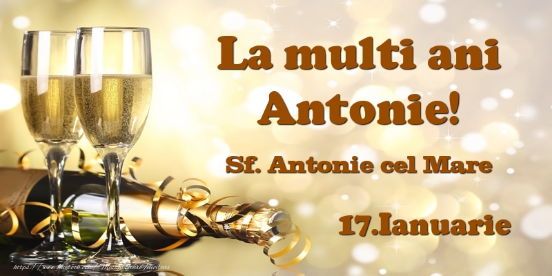 Felicitari de Ziua Numelui - 17.Ianuarie Sf. Antonie cel Mare La multi ani, Antonie!