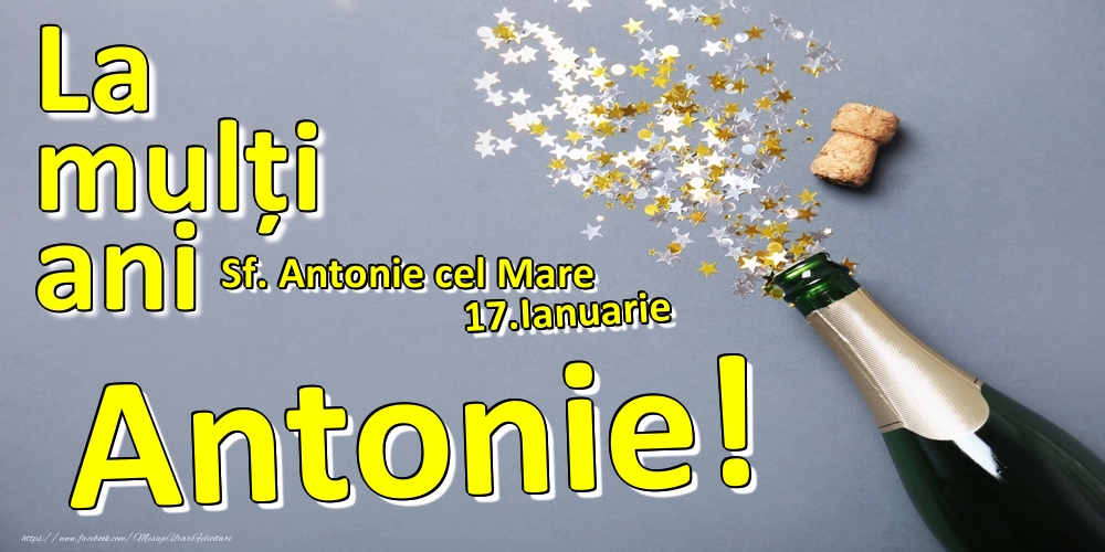 Felicitari de Ziua Numelui - 17.Ianuarie - La mulți ani Antonie!  - Sf. Antonie cel Mare