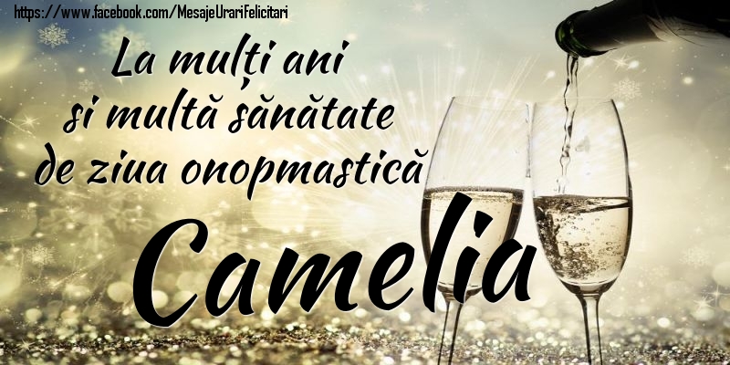 Felicitari de Ziua Numelui - La mulți ani si multă sănătate de ziua onopmastică Camelia