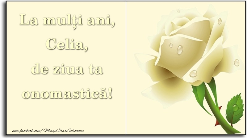 Felicitari de Ziua Numelui - Trandafiri | La mulți ani, de ziua ta onomastică! Celia