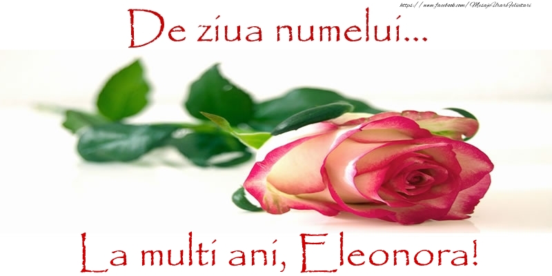 Felicitari de Ziua Numelui - Flori & Trandafiri | De ziua numelui... La multi ani, Eleonora!