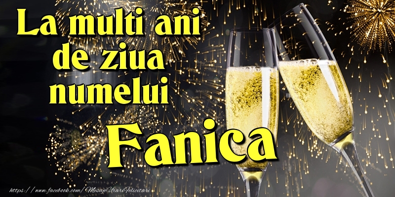 Felicitari de Ziua Numelui - Artificii & Sampanie | La multi ani de ziua numelui Fanica