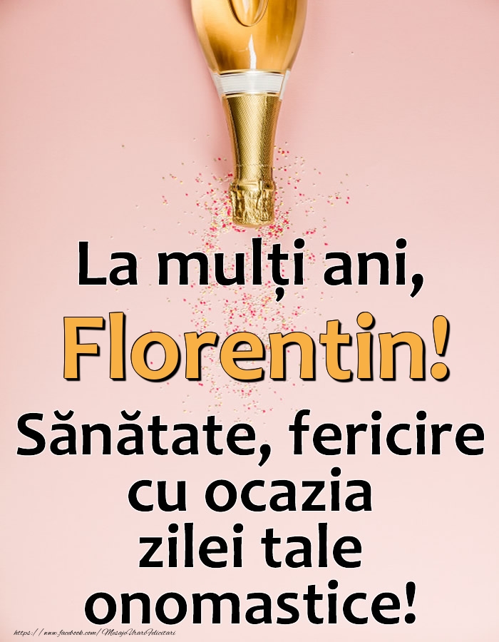 Felicitari de Ziua Numelui - La mulți ani, Florentin! Sănătate, fericire cu ocazia zilei tale onomastice!