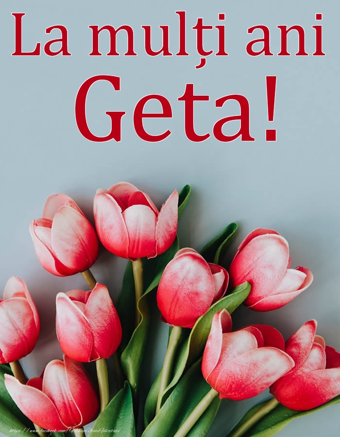 Felicitari de Ziua Numelui - La mulți ani, Geta!