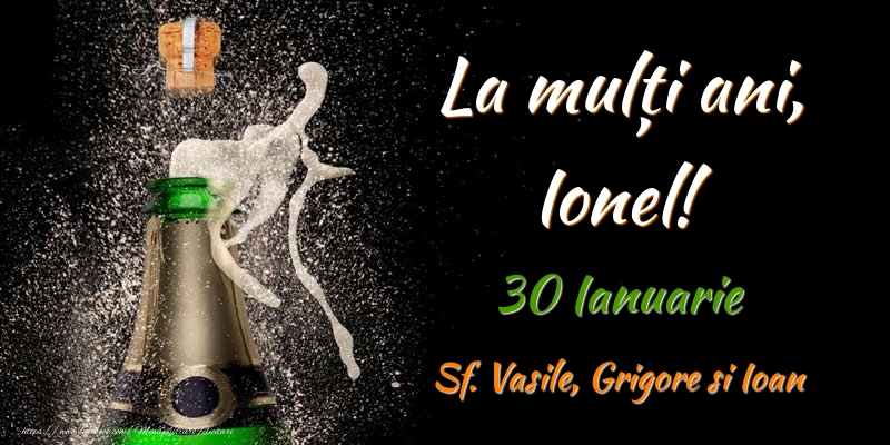 Felicitari de Ziua Numelui - La multi ani, Ionel! 30 Ianuarie Sf. Vasile, Grigore si Ioan