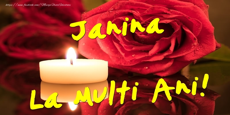 Felicitari de Ziua Numelui - Flori & Trandafiri | Janina La Multi Ani!