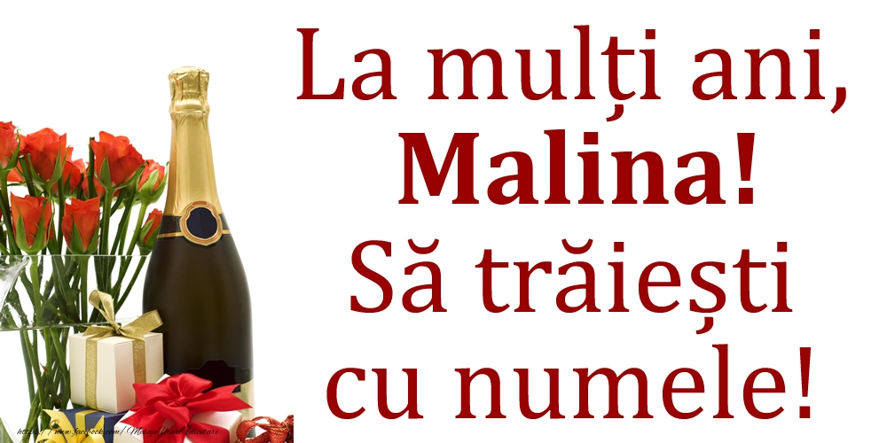 Felicitari de Ziua Numelui - La mulți ani, Malina! Să trăiești cu numele!