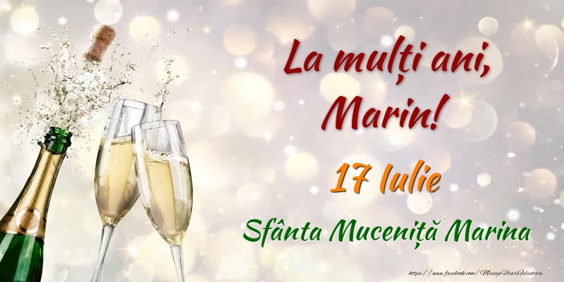 Felicitari de Ziua Numelui - La multi ani, Marin! 17 Iulie Sfânta Muceniță Marina