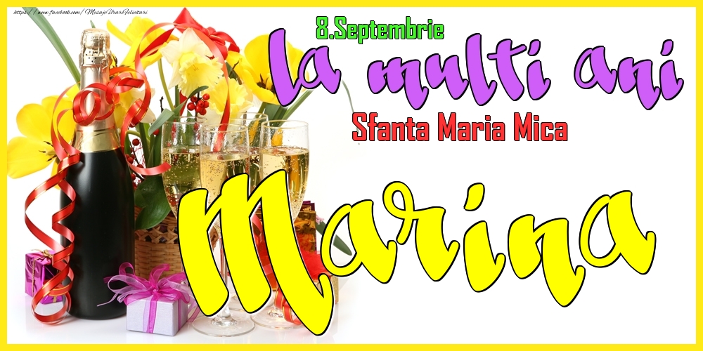 Felicitari de Ziua Numelui - 8.Septembrie - La mulți ani Marina! - Sfanta Maria Mica