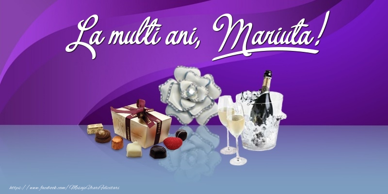 Felicitari de Ziua Numelui - Cadou & Sampanie | La multi ani, Mariuta!