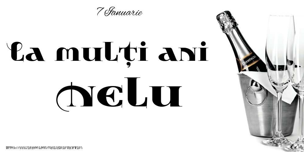 Felicitari de Ziua Numelui - Sampanie | 7 Ianuarie -La  mulți ani Nelu!
