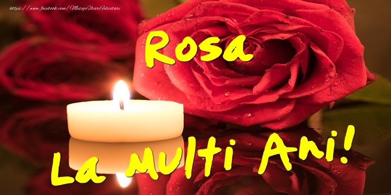 Felicitari de Ziua Numelui - Rosa La Multi Ani!