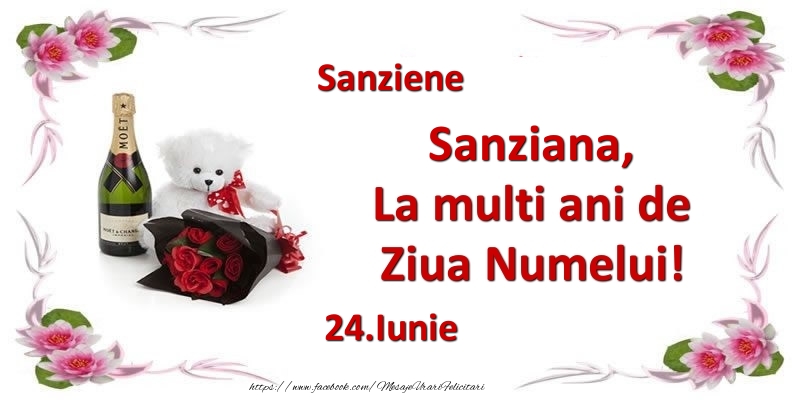 Felicitari de Ziua Numelui - Sanziana, la multi ani de ziua numelui! 24.Iunie Sanziene